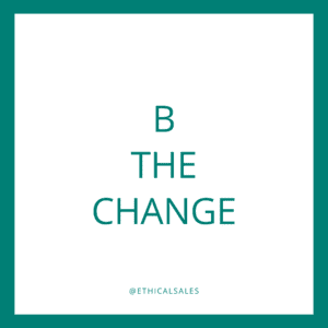 B the change